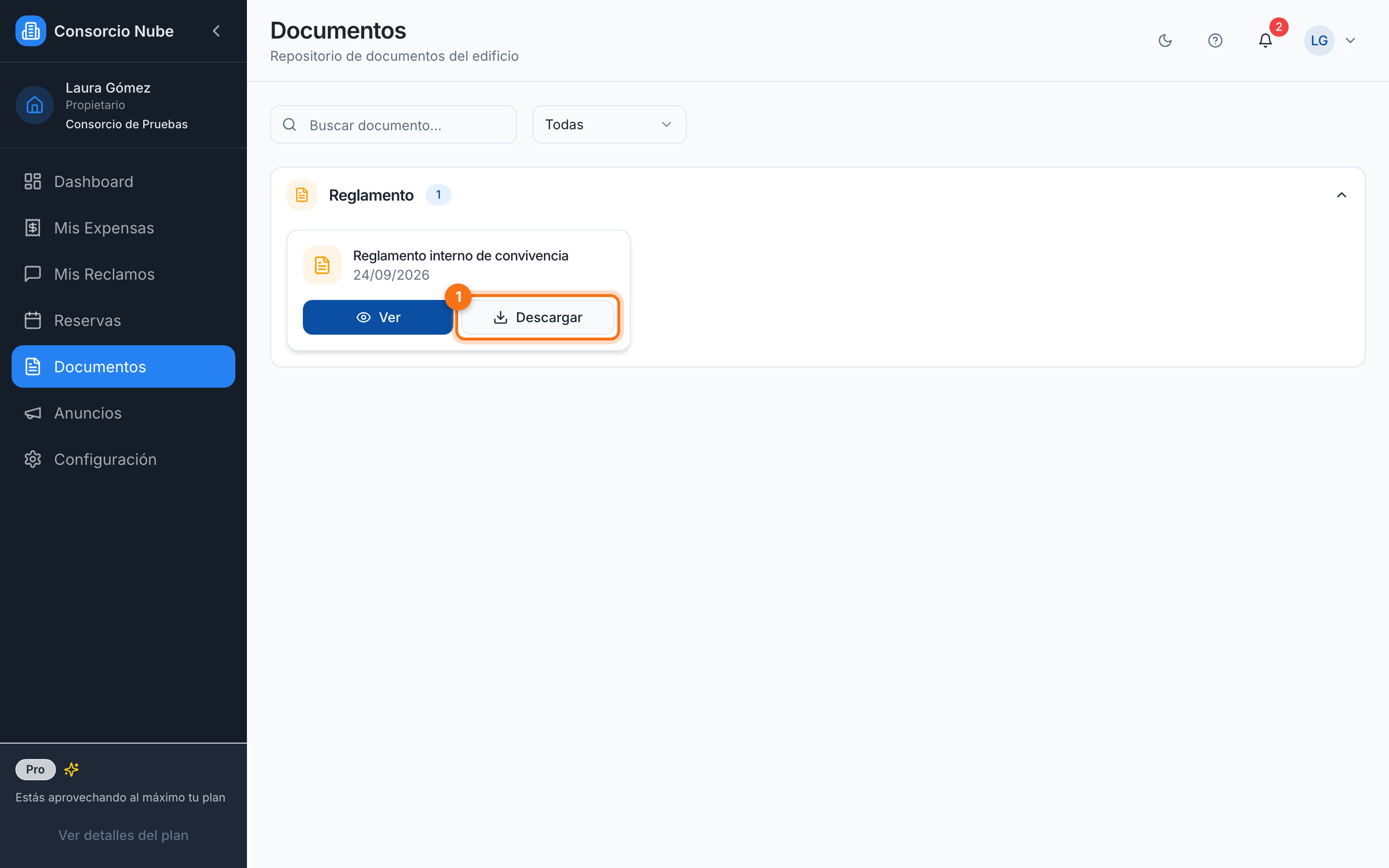 Documentos vistos por una vecina
